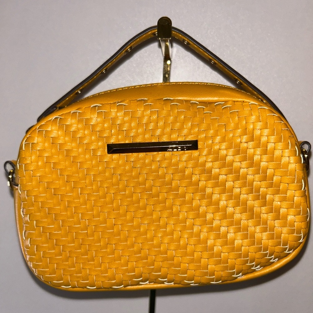 NWOT Aldo mustard yellow mini belt bag